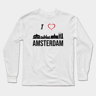 I love Amsterdam, Holland Long Sleeve T-Shirt